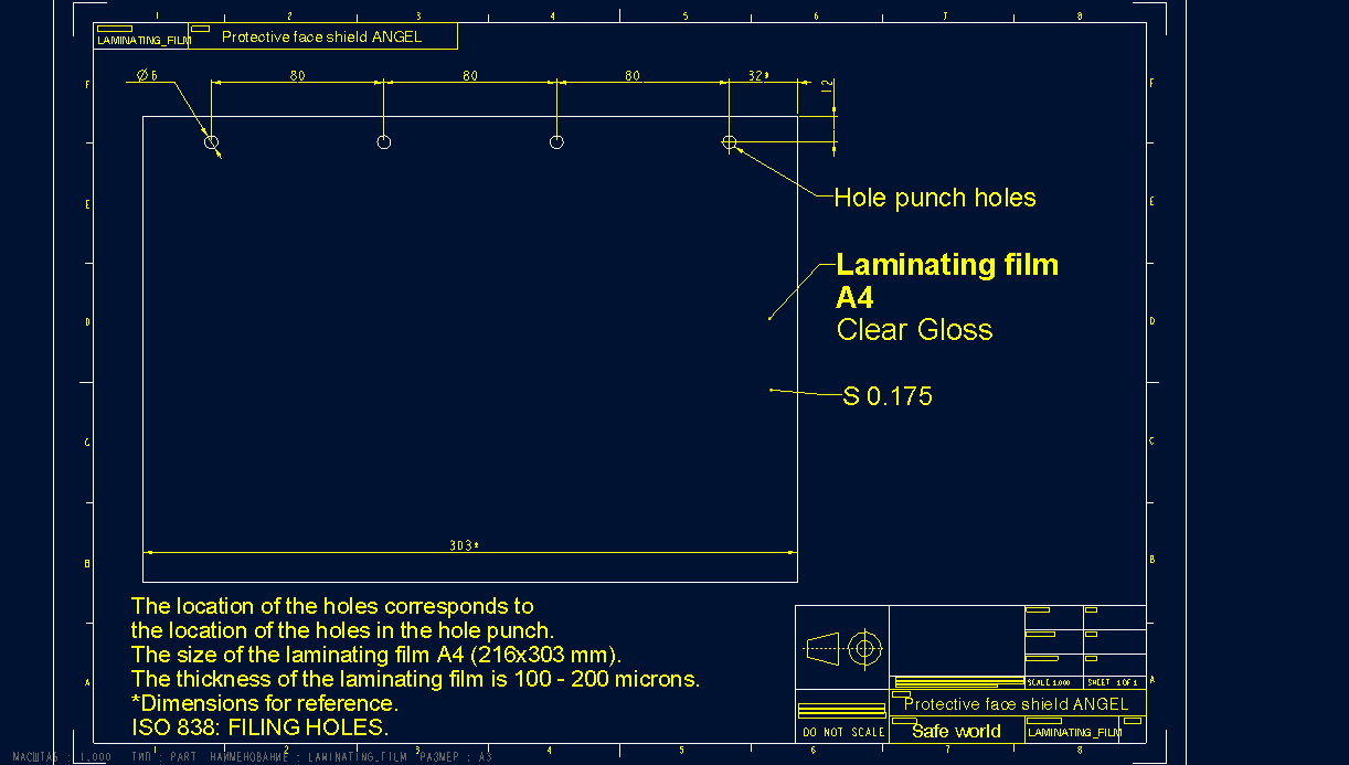 mask Angel laminating film assembly